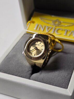 Invicta Mini Angel Women's Ring Watch - 16.5mm, Gold (48947)